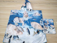 Load image into Gallery viewer, Kids Fish Hooded Towel - Coral Bay