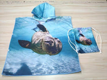 Load image into Gallery viewer, Kids Sea Lion Hooded Towel - Jurien Bay